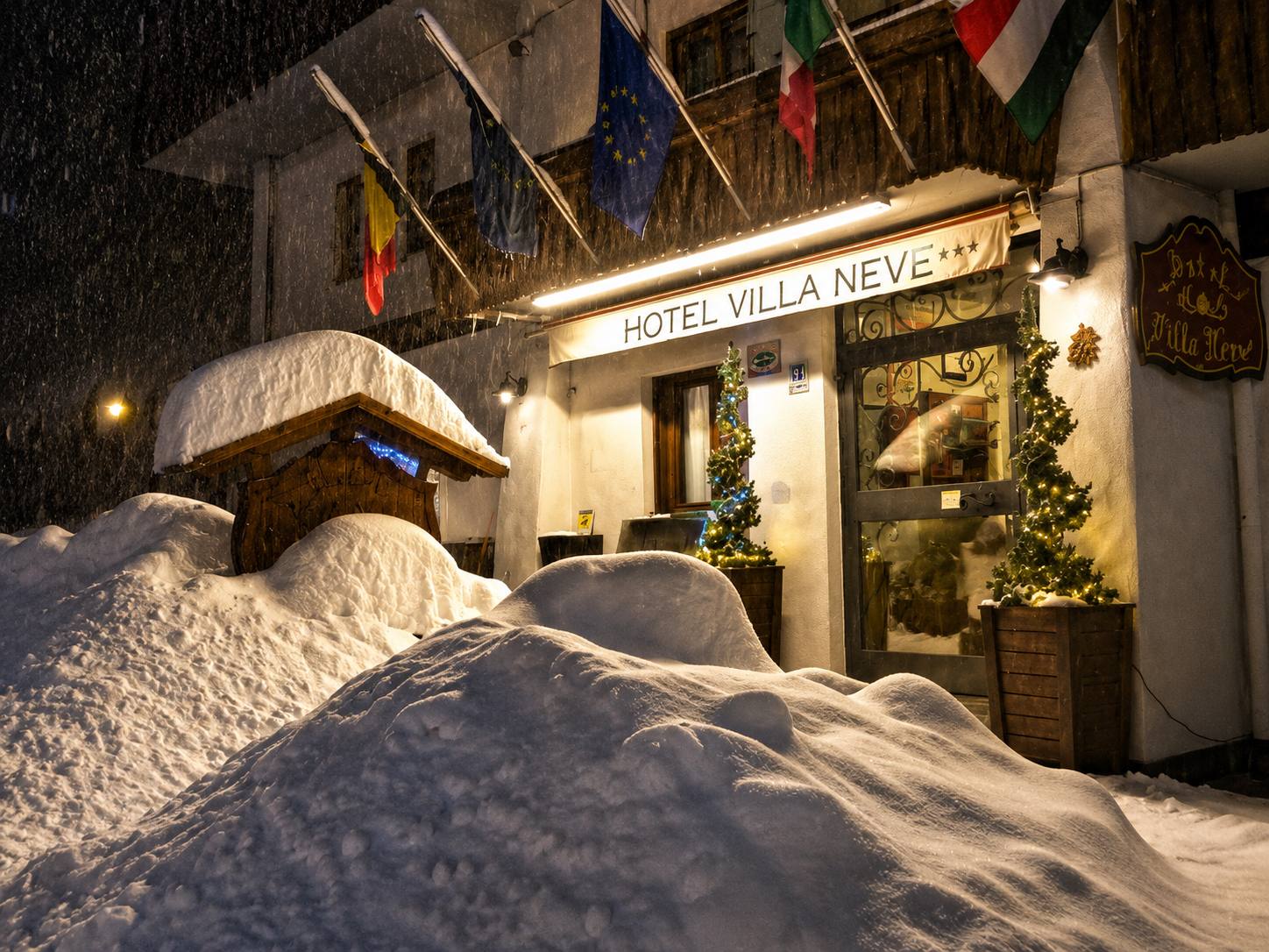 L’hotel sotto la neve